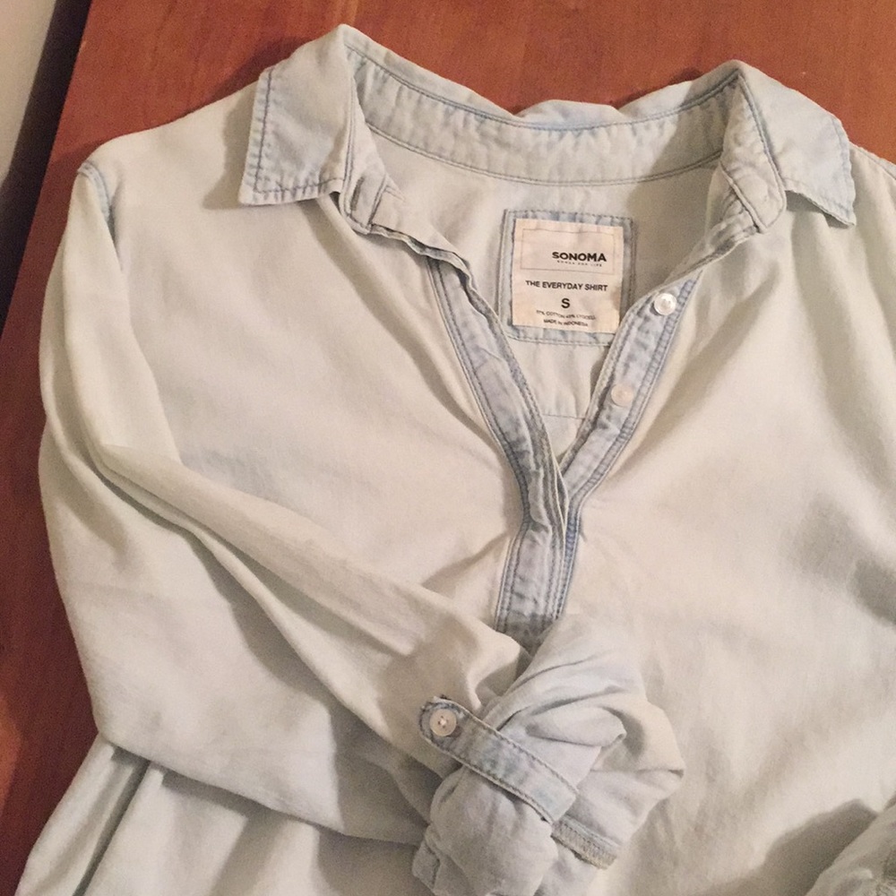 Light Wash Denim Shirt